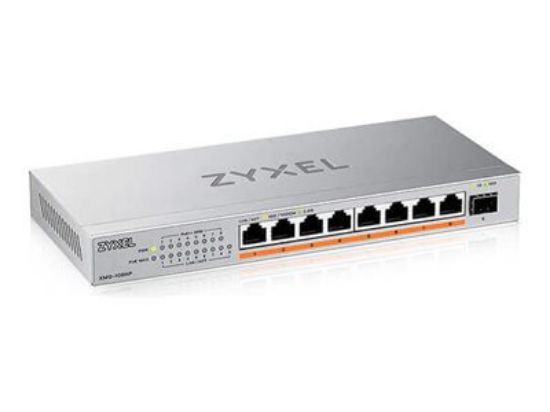 Bilde av Zyxel | XMG-108HP | PoE Unmanaged Switch with 10G Uplink | 8x Port | 2.5Gbit/s | 100W PoE