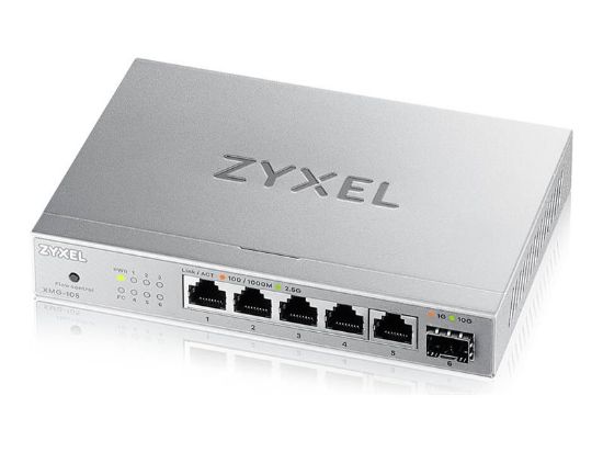 Bilde av Zyxel | XMG-105 | Unmanaged Switch with 10G Uplink | 5x Port | 2.5Gbit/s