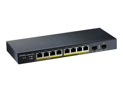 Bilde av Zyxel | GS1900-10HP v2 | Smart Managed PoE Switch with GbE Uplink | 8x Port | 1Gbit/s | 77W PoE