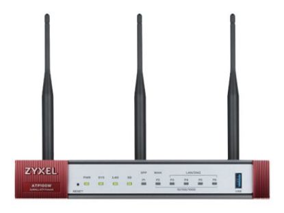 Bilde av ATP Firewall 100. Porte: 1xWAN 3xLAN/DM