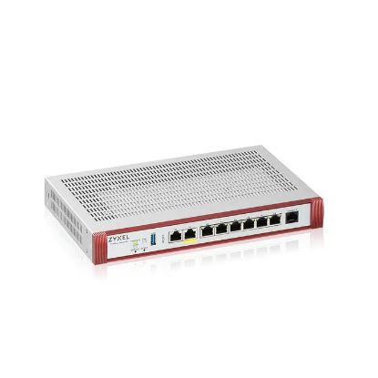 Bilde av Zyxel | USG FLEX 100HP | 7 Gigabit user-definable ports, 1*1G PoE+, 1*USB with 1 YR Gold Security Pack
