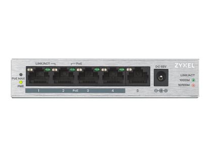 Bilde av Zyxel | GS-1005-HP | Unmanaged PoE Switch | 5x Port | 1Gbit/s | 60W PoE