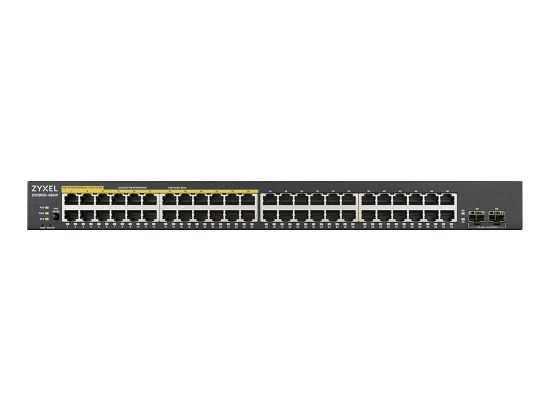 Bilde av Zyxel | GS1900-48HP v2 | Smart Managed PoE Switch with GbE Uplink | 48x Port | 1Gbit/s | 170W PoE