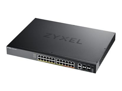 Bilde av Zyxel XGS2220 Series XGS2220-30HP - switch - 24-porters GbE L3-tilgang, NebulaFLEX Cloud, med 6 10G opplink - 30 porter - styrt - rackmonterbar