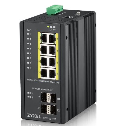 Bilde av Zyxel RGS200-12P - switch - 12 porter - styrt - rackmonterbar