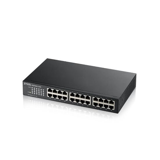 Bilde av Zyxel GS-1100-24E - switch - 24 porter - ikke-styrt - rackmonterbar