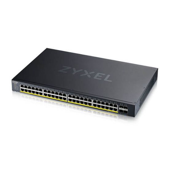 Bilde av Zyxel XGS1935 Series XGS1935-52HP - switch - administrert - 48 porter - smart - rackmonterbar - for Zyxel DAC10G-1M v2, DAC10G-3M v2, SFP-1000T, SFP10G-LR, SFP10G-SR-E, SFP-BX1310-10-D, SFP-BX1550-E, SFP-SX-D